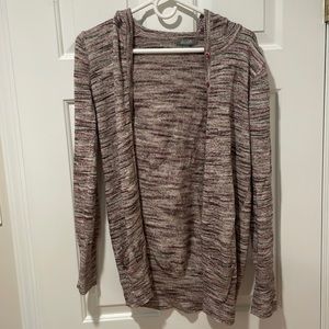 Purple and gray long sleeve cardigan from Delia’s size large